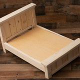 Maxbell Wooden Baby Photo Prop Fashion Photography Background Decoration Mini Bed