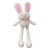 Maxbell Rabbit Pendant bag Pendant Key Rings Ornaments for Prizes Easter Women White