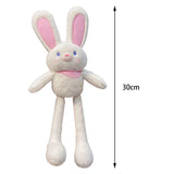 Maxbell Rabbit Pendant bag Pendant Key Rings Ornaments for Prizes Easter Women White