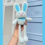 Maxbell Rabbit Pendant bag Pendant Key Rings Ornaments for Prizes Easter Women Blue