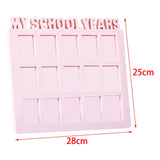 Maxbell School Years Picture Frame Graduation Keepsake Frame Photo Collage Pink