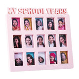 Maxbell School Years Picture Frame Graduation Keepsake Frame Photo Collage Pink