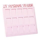Maxbell School Years Picture Frame Graduation Keepsake Frame Photo Collage Pink