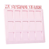 Maxbell School Years Picture Frame Graduation Keepsake Frame Photo Collage Pink