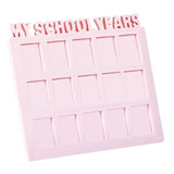 Maxbell School Years Picture Frame Graduation Keepsake Frame Photo Collage Pink