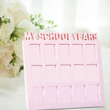 Maxbell School Years Picture Frame Graduation Keepsake Frame Photo Collage Pink