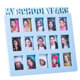 Maxbell School Years Picture Frame Graduation Keepsake Frame Photo Collage Blue