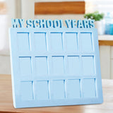Maxbell School Years Picture Frame Graduation Keepsake Frame Photo Collage Blue