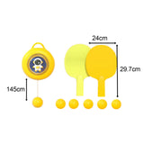 Maxbell Indoor Pingpong Trainer Parent Child Interaction for Kids Holiday Gifts Yellow