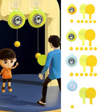 Maxbell Indoor Pingpong Trainer Parent Child Interaction for Kids Holiday Gifts Yellow