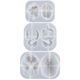 Maxbell Organs Fondant Model Handmade Reusable Baking Tools Accessories for Pudding Brain