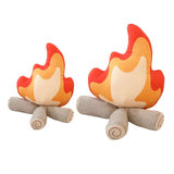 Maxbell Cartoon Flame Pillow Needfire Plush Toy Branch Soft for Home Decoration 27cmx30cm