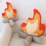 Maxbell Cartoon Flame Pillow Needfire Plush Toy Branch Soft for Home Decoration 27cmx30cm