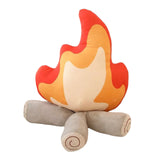 Maxbell Cartoon Flame Pillow Needfire Plush Toy Branch Soft for Home Decoration 27cmx30cm