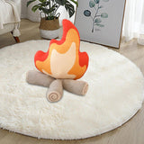 Maxbell Cartoon Flame Pillow Needfire Plush Toy Branch Soft for Home Decoration 27cmx30cm