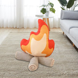 Maxbell Cartoon Flame Pillow Needfire Plush Toy Branch Soft for Home Decoration 27cmx30cm