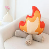 Maxbell Cartoon Flame Pillow Needfire Plush Toy Branch Soft for Home Decoration 27cmx30cm