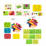 Maxbell 3D Tools Clay Toy Educational Modeling Clay Set for Toddlers Kids style A
