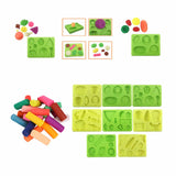 Maxbell 3D Tools Clay Toy Educational Modeling Clay Set for Toddlers Kids style B