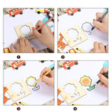 Maxbell Kids Wooden Drawing Stencils Kit painting Stencils for Activity Birthday