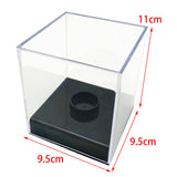 Maxbell Acrylic Golf Tennis Ball Transparent Case Dustproof Square Baseball Holder