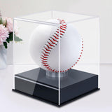 Maxbell Acrylic Golf Tennis Ball Transparent Case Dustproof Square Baseball Holder