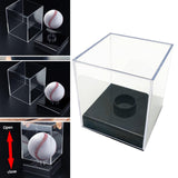 Maxbell Acrylic Golf Tennis Ball Transparent Case Dustproof Square Baseball Holder