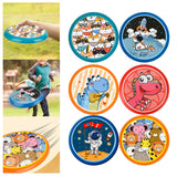Maxbell flying saucers Outside Sporing Disc Cartoon Flyer Toy soft for Outdoor animal park