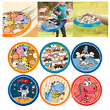 Maxbell flying saucers Outside Sporing Disc Cartoon Flyer Toy soft for Outdoor animal park