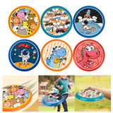 Maxbell flying saucers Outside Sporing Disc Cartoon Flyer Toy soft for Outdoor animal park