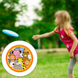 Maxbell flying saucers Outside Sporing Disc Cartoon Flyer Toy soft for Outdoor animal park