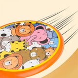 Maxbell flying saucers Outside Sporing Disc Cartoon Flyer Toy soft for Outdoor animal park