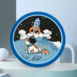 Maxbell flying saucers Outside Sporing Disc Cartoon Flyer Toy soft for Outdoor Rocket