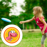 Maxbell flying saucers Outside Sporing Disc Cartoon Flyer Toy soft for Outdoor Oviraptor