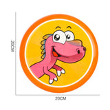Maxbell flying saucers Outside Sporing Disc Cartoon Flyer Toy soft for Outdoor Oviraptor