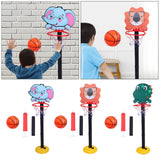 Maxbell Basketball Hoop Set Balls Playset Yard game for Office Outdoor Garden elephant