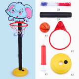 Maxbell Basketball Hoop Set Balls Playset Yard game for Office Outdoor Garden elephant