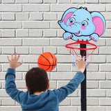 Maxbell Basketball Hoop Set Balls Playset Yard game for Office Outdoor Garden elephant