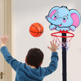 Maxbell Basketball Hoop Set Balls Playset Yard game for Office Outdoor Garden elephant