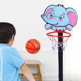 Maxbell Basketball Hoop Set Balls Playset Yard game for Office Outdoor Garden elephant