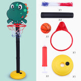 Maxbell Basketball Hoop Set Balls Playset Yard game for Office Outdoor Garden Dinosaur