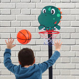 Maxbell Basketball Hoop Set Balls Playset Yard game for Office Outdoor Garden Dinosaur