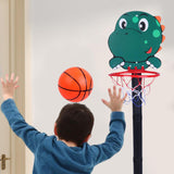 Maxbell Basketball Hoop Set Balls Playset Yard game for Office Outdoor Garden Dinosaur