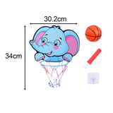 Maxbell Cartoon Board with Net and Ball Outdoor Indoor Game for Girls Boys Elephant