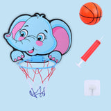 Maxbell Cartoon Board with Net and Ball Outdoor Indoor Game for Girls Boys Elephant