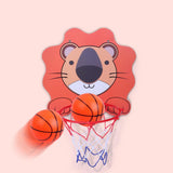 Maxbell Cartoon Board with Net and Ball Outdoor Indoor Game for Girls Boys Lion