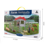 Maxbell Children Farm Farmer Animal Figures Toys Set Easily Clean Style A