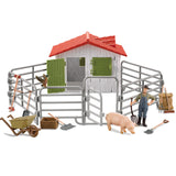 Maxbell Children Farm Farmer Animal Figures Toys Set Easily Clean Style A