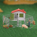 Maxbell Children Farm Farmer Animal Figures Toys Set Easily Clean Style A