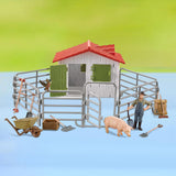 Maxbell Children Farm Farmer Animal Figures Toys Set Easily Clean Style A